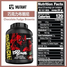 MUTANT ISO SURGE 分離乳清蛋白 巧克力口味 5磅, 1個, 巧克力布朗尼