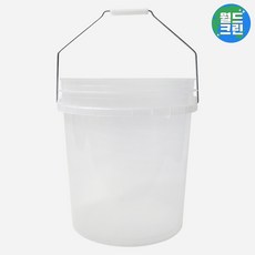 월드크린 다용도 휴대용 버킷, 18L, 반투명