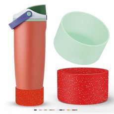 Owala 물병 887.2ml30온스 및 1.2L40온스 FreeSip 스웨이 텀블러용 실리콘 부츠 2개 미끄럼 방지 긁힘 스테인리스 스틸 액세서리용 보호 슬리브 BPA 프, 여름 수확