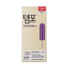 템포 내추럴 유기농 순면 탐폰 슈퍼 16p X 3팩, 10개입, 3개