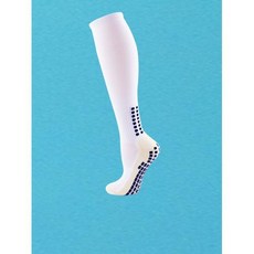 남성용 긴 튜브 축구 양말 전문 훈련 두꺼운 실리콘 미끄럼 방지 수건 바닥 스포츠 양말, 5)하얀색