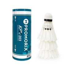 프로모릭스 일반형 깃털 셔틀콕 203, 흰색, 3개입, 1개