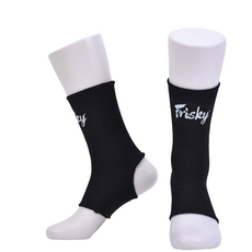 子甄彣璟 FRISKY 護腳襪 加壓運動護踝 搏擊拳擊適用 運動防護襪, 1個, 黑色-M, 黑色