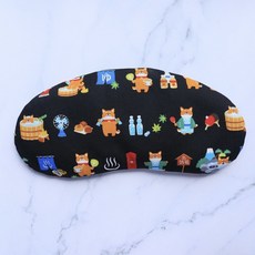 日本進口布【柴犬的一天】熱敷眼罩 萬用熱敷墊 カイロ, 1個, 眼罩