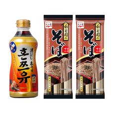 기꼬만 혼쯔유 500ml 1개 + 나가타니엔 소바 300g 2개