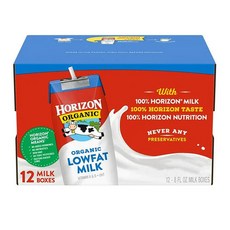 Horizon 호라이즌 1퍼센트 저지방 우유 상온 보관 가능 236ml 12개입, 12개