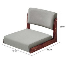 코타츠 의자 등받이 식당 허리 일본 찻집 좌식 테이블 린넨 월넛 고타츠 원목 다다미 일본식, 1개, 린넨 패브릭-다크그레이