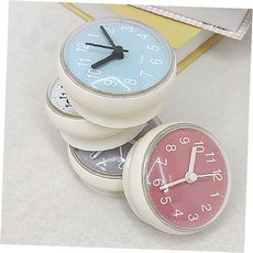 욕실 전용 흡착 부착 방수 시계 화장실 샤워실 벽걸이 탁상 겸용 무소음 작동, 그레이
