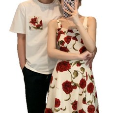 커플 시밀러룩 웨딩촬영 휴양지 셔츠 반팔 긴팔 드레스 호캉스 원피스 여행 하와이안 패밀리룩