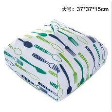 保溫防塵飯菜罩，餐桌隔熱罩，餐具圖案設計, 1個, 菜罩-大號綠色