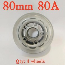 블래더러너 스케이트 휠 80x24mm 롤러 80mm 78A 4 바퀴/로트, [03] 80mm 80a, 1개