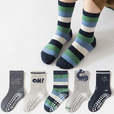 투해피 아동용 미끄럼방지양말 5컬레- A02 OH