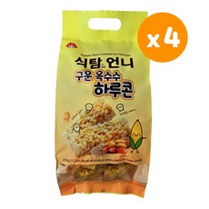식탐언니 구운옥수수 하루콘, 4개, 250g