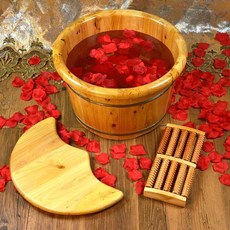 강아지 히노끼탕 히노끼욕조 원목 스파 발히터 이동식, 1개, 둥근 26cm (42) + 단열 뚜껑