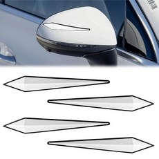 Wuyaoyao 자동차 도어 엣지 가드 프로텍터 자동차용 PVC 사이드 범퍼 가드 자체 접착 백미러 충돌 방지 스트립 바디 긁힘 액세서리 블루 182261, 화이트