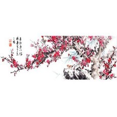 600피스 동양화 직소퍼즐 매화도 파노라마 PK600-3984, 1개