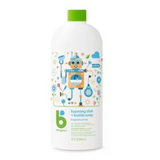Babyganics 嬰幼兒奶瓶餐具清潔劑 無香配方, 1個