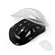 오토바이 헬멧 턱받침 교체용 부품 풀페이스 친가드 바람막이 커버, 투명