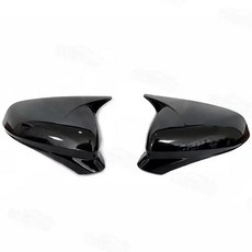 시트 레온 쿠프라 사이드 윙 미러 커버 트림 자동차 후방 캡, 1개, 1. Glossy Black-