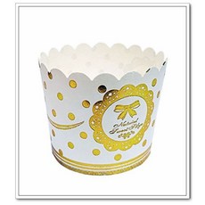 大祺百貨 蛋糕紙杯 馬芬杯 燙金蝴蝶結 中號 50入, 詳見包裝, 詳見包裝