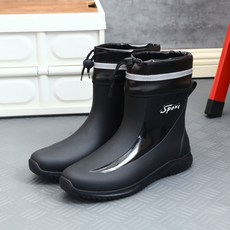 台灣發出 雨鞋 雨靴 男水鞋 中短筒 全牛筋底 防滑 防水 防油 主廚鞋