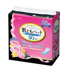 Elmore 肌ともパッド 尿失禁衛生棉墊, 小的, 1套, 26片, 輕量型80cc