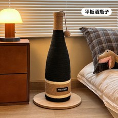 OCA小型U型貓爬架貓窩貓樹一體 不佔地跳台貓架 劍麻貓抓柱貓玩具, 1個, 平板酒瓶, 平板酒瓶