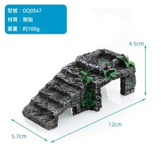 烏龜曬台 烏龜休息台 龜龜別墅 烏龜浮島 巴西龜草龜曬背台 烏龜爬坡爬梯 烏龜浮板 魚缸造景島 烏龜躲避屋, 1個, 款式10