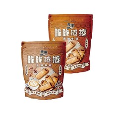 青澤脆脆捲捲240g-焦糖牛奶/焦糖拿鐵，酥脆口感，獨立包裝，下午茶點心推薦, 1個, 焦糖拿鐵240g/包