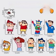 [짱구는 못말려] 냉장고 마그넷 10종 세트 스티커 만화 크레용 장식 스티커, 짱구는 못말려 냉장고 마그넷 10 종 세트