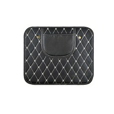 가죽 자동차 시트 백 킥 방지 패드 수납 포켓이 뒷좌석 보호대 내부 정리용, 1개, 1. 1Pc