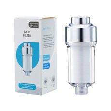 沐浴過濾器 5μm高密度PP棉濾芯 蓮蓬頭洗衣機通用, 1個, 過濾器(含濾心), 無