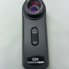 日本尼康光學放大鏡60倍高倍數迷你光學放大鏡古董珠寶玉石字畫鑑定帶LED燈, 60x6, 1個