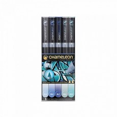 카멜레온 Blue Tones 5-Pen Set 아트타운, 단품, 단품
