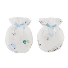 酷咕鴨 KUKU 竹纖有機棉幸福啾啾護手套 小繽紛紗布手套 2雙入 新生兒護手套 紗布手套