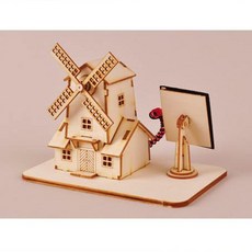 나무조립키트 태양광 풍차 DIY조립 나무키트, 단품