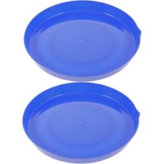 2pcs 남녀 공용 야외 버블 완드 트레이 세트 대형 솔루션 용기 보관 플레이트 리필 가능한 재미와 활동을 위한