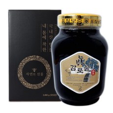청정지역 자연산 국내산 100% 자연 진 감로꿀 2.4kg 1병, 1개