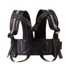 DFMEI 夏季透氣前後兩用自行車兒童出行防護揹帶抱娃防摔神器, 皮安全帶黑色