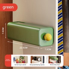 벽 마운트 양말 팬티 스지 디스펜서 공간 절약 옷장 캐비닛 침실 속옷 보관 상자, Green, 3. Green