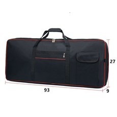 건반 케이스 가방, 1개, 블랙 61키 소형 93x26x8cm, 기본 모델명/품번