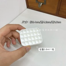 수채화 물감 diy 디스펜서 그리드 0.5ml 1ml 2ml 구 아슈 아크릴 플라스틱 그리드 전체 팬 24 심지어 그리, 01 China Mainland, 03 5pcs