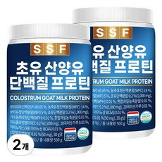순수식품 초유 산양유 단백질 프로틴, 500g, 2개