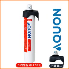 아쿠온 정수필터(카본 HAF-1700 스케일 HAF-1701 커피머신필터 제빙기필터 식수용), 1개, 스케일 필터(HAF-1701)+헤드포함