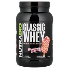 NutraBio 뉴트라바이오 클래식 웨이 단백질 스트로베리 쇼트케이크 907g 프로틴 단백질보충제 헬스, 1개, 907