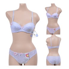 미즈누아 고양이 주니어 3단계 A컵 브라세트 10대여자속옷 여고생속옷 중딩브라 중학생브라