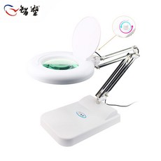 스탠드형 돋보기 접이식 스탠드 책 테이블 독서확대기 고배율 확대경 램프, B. 10배