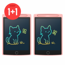 루메이드 초경량 초슬림 휴대간편 드로잉패드 2p, 핑크, 2개, 1매