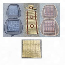 차량 대나무방석 통기성 시원한 여름 운전석 의자커버 땀흡수 쿨매트형, 통풍시트(검정P)