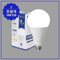 비츠온 A벌브 LED W 18W 주광 E26 KS A95, 주광색, 1개
